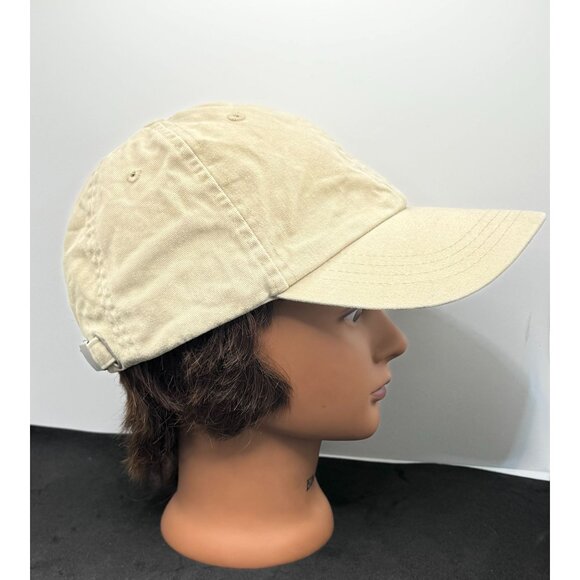 Khaki Adjustable Strap Baseball Cap OSFM - Picture 1 of 6